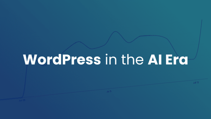Google Trends shows WordPress search interest climbing back in 2026. AI creates builders faster than it replaces tools – and the most documented platform wins.