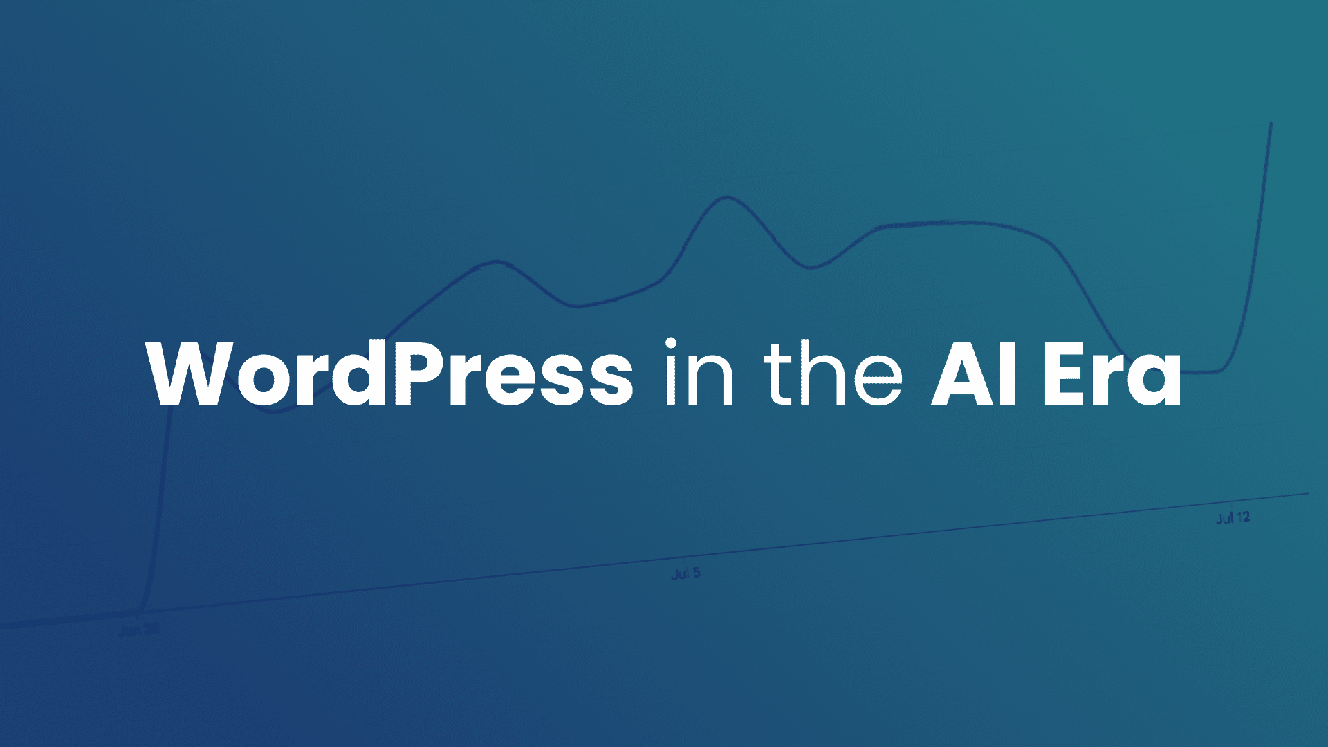 Google Trends shows WordPress search interest climbing back in 2026. AI creates builders faster than it replaces tools – and the most documented platform wins.